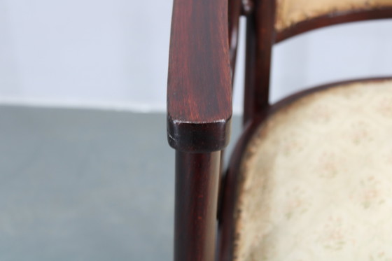Image 1 of Josef Hoffmann Variatie van Art Nouveau "Fledermaus" Fauteuil door Fischel