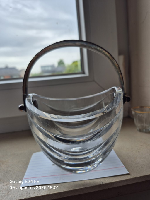 Silver crystal basket – tafelaccessoires