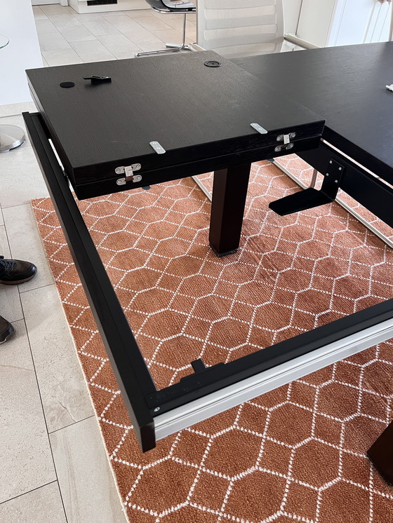 Image 1 of Massief eiken eetkamertafel