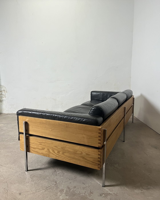 Image 1 of Divano “Forum” di Robin Day per Habitat – pelle cioccolato, 1990