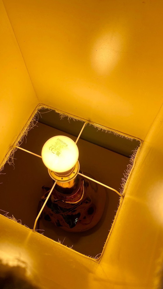 Image 1 of Unieke golden pear-leaf lamp