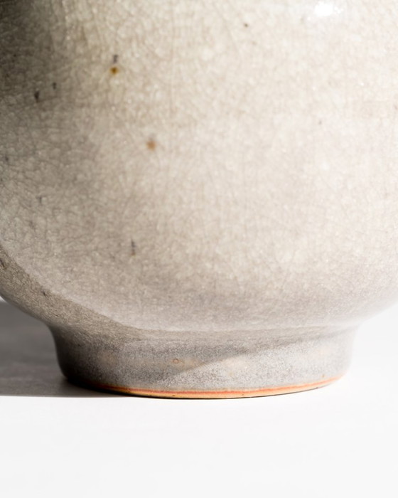 Image 1 of Wendelin Stahl Studio Ceramic Tea Caddy Lidded Vessel Alemania 1983 Studiokeramik