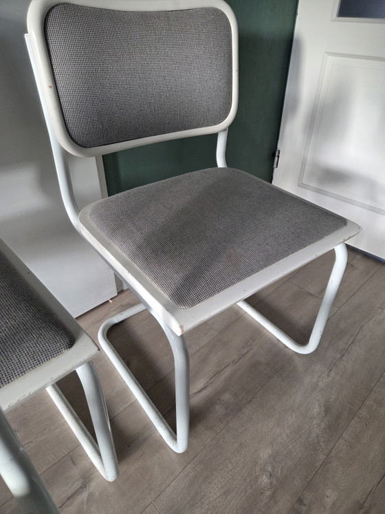 4 Sedie Cesca - Made in Italy - 1980 – Sedie da pranzo, Metal, Textile (photo 5 of 9)