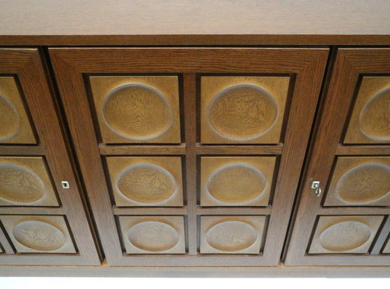 Image 1 of Brutalist Belgisch dressoir van Gerhard Bartels uit de jaren ’70