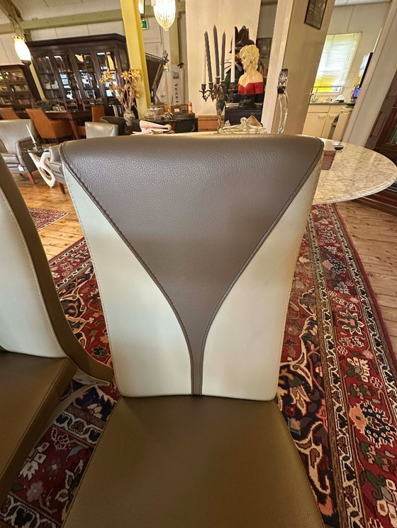 Image 1 of Luxueux ensemble de 6 chaises de salle à manger vintage Formenti