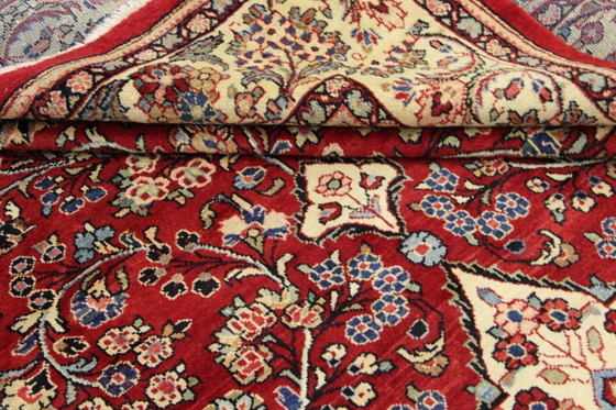 Image 1 of Original Perserteppich Sarough Mahal Rot 375 x 264 cm Top Zustand Klassik Alt