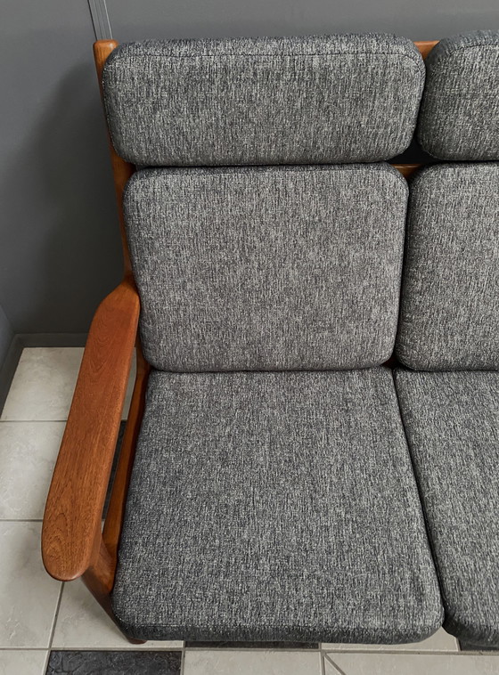 Image 1 of Teak 2-Seat Sofa by Juul Kristensen for Glostrup Denmark