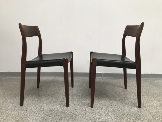 Image 1 of 2x Niel Otto Møller Model 77 Dining Chairs