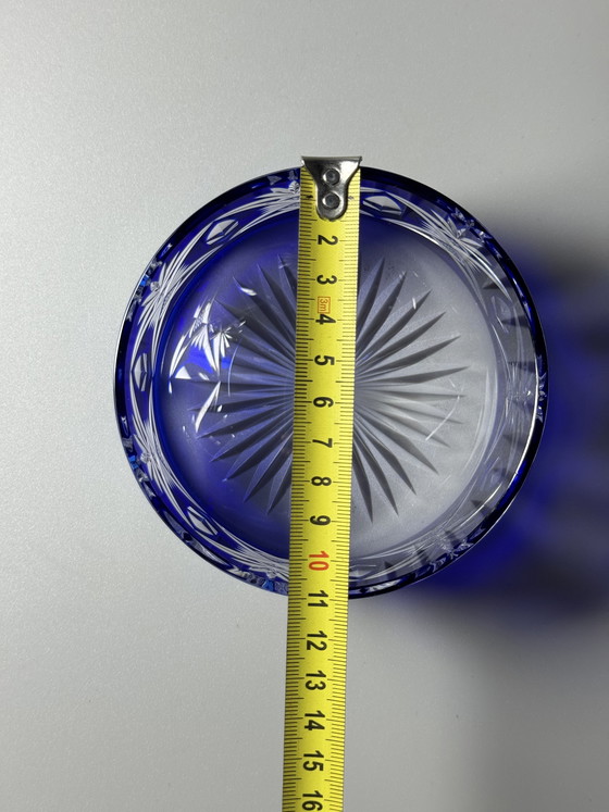 Image 1 of Bonbonnière Val Saint Lambert, modèle 3247/17 par Hubert Fouarge, Belgique, début des années 1900