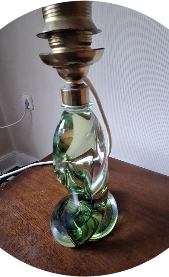 Image 1 of Val Saint Lambert glass lamp