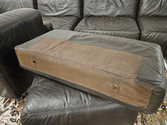 Image 1 of Divano modulare in pelle di design marrone scuro anni '70