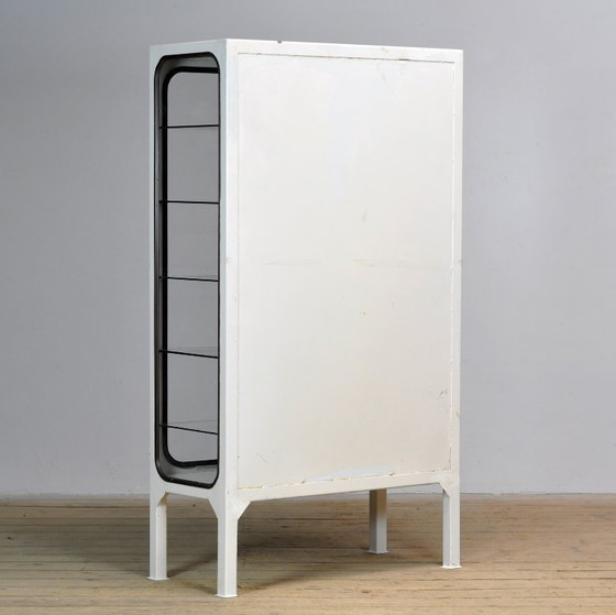 Image 1 of Armadio medico vintage in ferro e vetro, anni '70