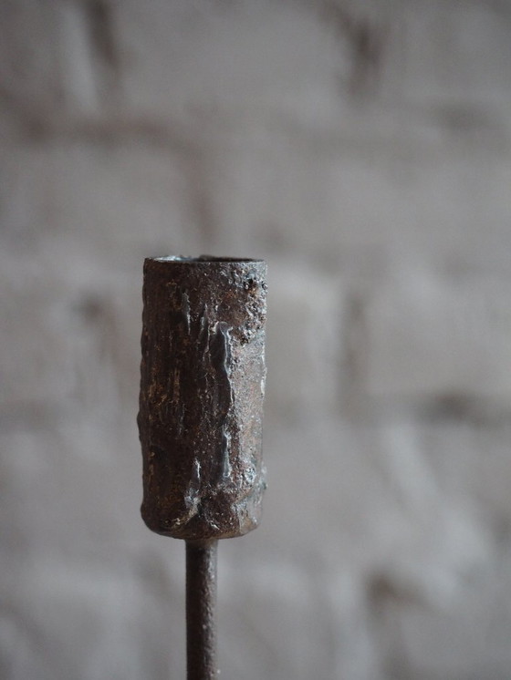 Image 1 of Candelabro de hierro forjado, hecho a mano.