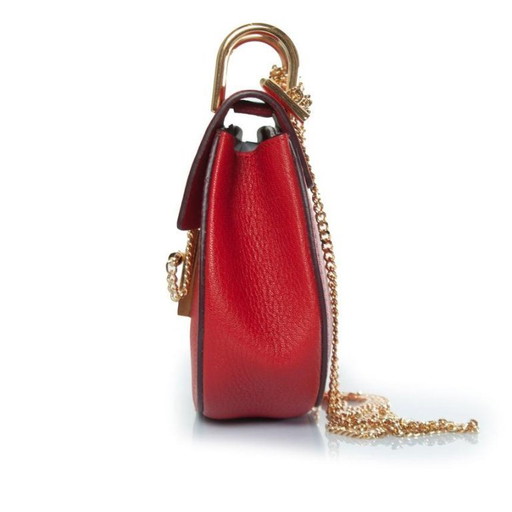 Chloe, borsa Drew in pelle rossa