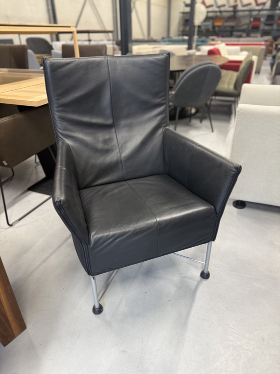 Image 1 of Montis Charly Fauteuil zwart leer 