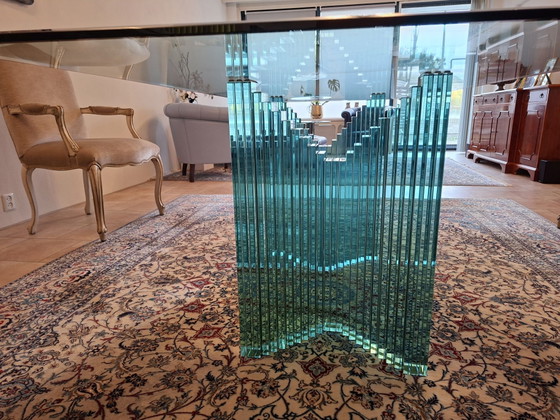 Tavolo da pranzo in vetro Gallotti & Radice, Tavoli da pranzo, Trasparente (foto 2 di 6)
