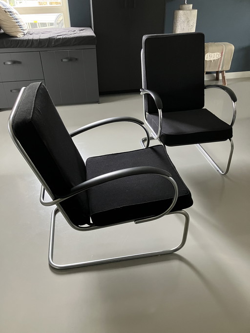 2 poltrone Gispen tipo 409