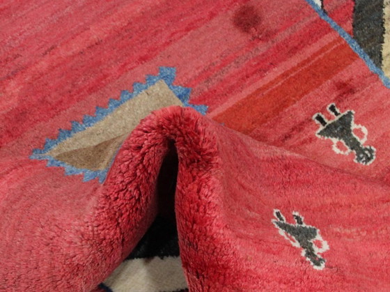 Image 1 of Original Persian carpet Gabbeh Ghashghai oriental carpet 205 cm x 166 cm old natural