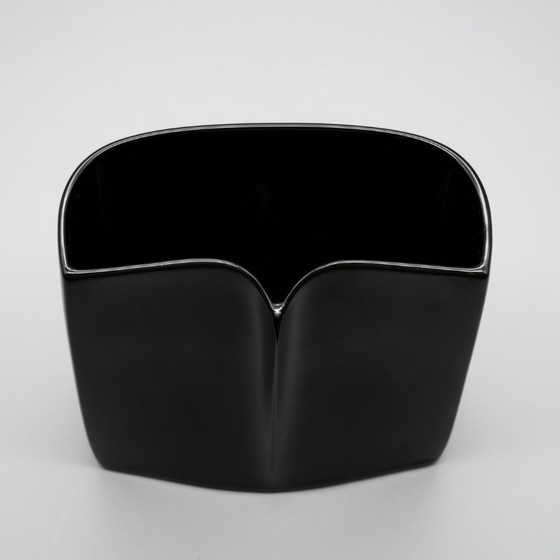 Image 1 of Rosenthal Studio-Line “Owl” Vase Wolf Karnagel 60s Porcelaine Noire Modernism