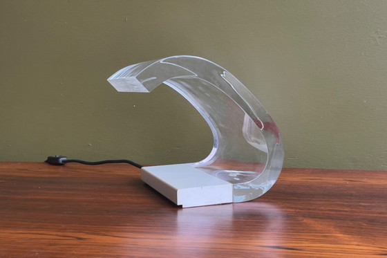 Image 1 of Acrilica" table lamp by Joe and Gianni Colombo for OLUCE