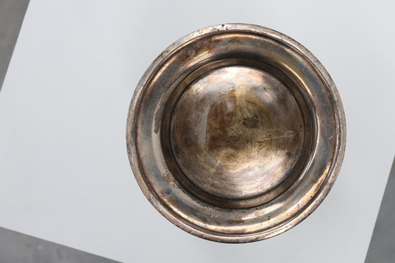 Image 1 of Jugendstil Weinflaschenhalter aus Zinn, gemarkt Urania 1075, ca. 1910