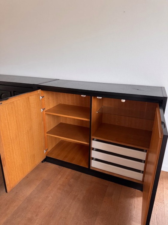 Image 1 of vintage black cabinet 1968 - 2 parts