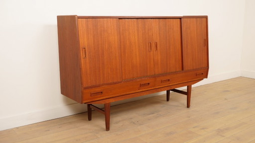 Credenza alta vintage | Mobile a muro | Teak | 180 cm – high boards, Wood (photo 2 of 15)
