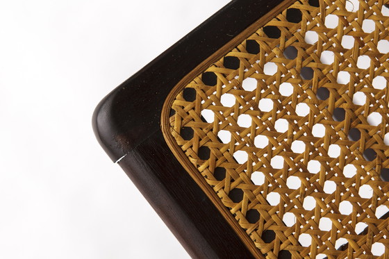 Image 1 of Vintage Teak Folding Chair with Original Cane Seat – 1970s German Design