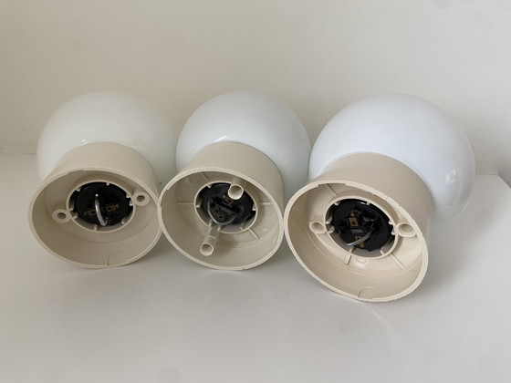 Image 1 of Set of 3 Retro CORODEX wall lamps / globe lamps / ceiling lamps