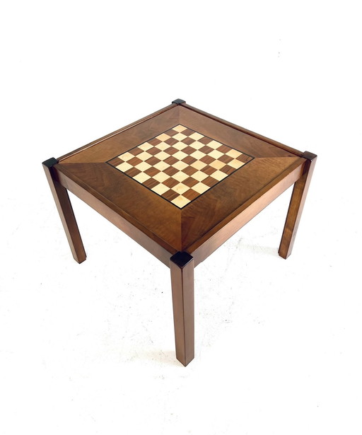 Vintage Walnut Chess Table '60