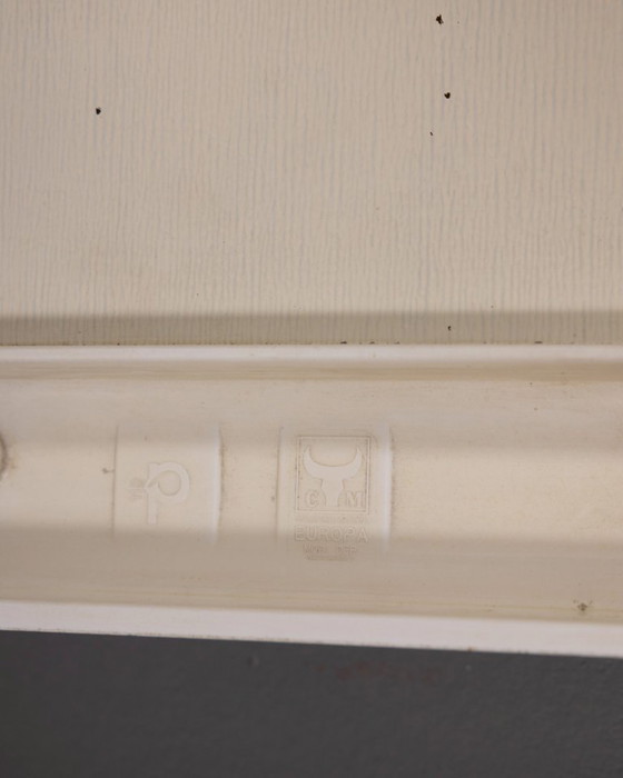 Image 1 of Vintage plastic wandspiegel met Carrara matte afwerking, jaren 70