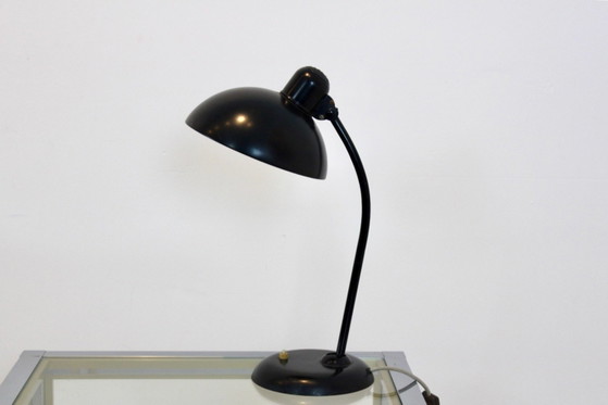 Lampada da tavolo regolabile in acciaio nero di Christian Dell per Kaiser Idell, Lampade da tavolo (foto 8 di 9)
