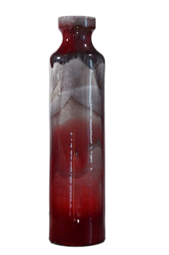 Image 1 of Handmade ceramic vase, 10x39cm, Éva Kondor, Hungary, 2010