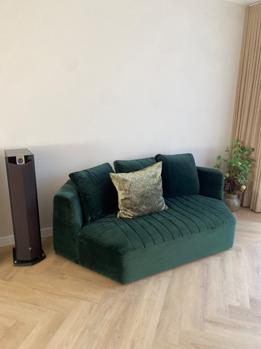 Sofá Bonaldo Peanut B Design – Terciopelo verde – Diseño italiano