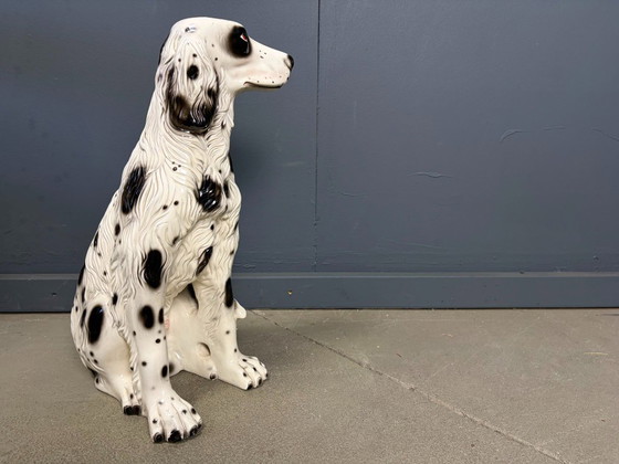 Escultura de terracota de un setter inglés, década de 1970. – Objetos decorativos, Stone (photo 8 of 11)