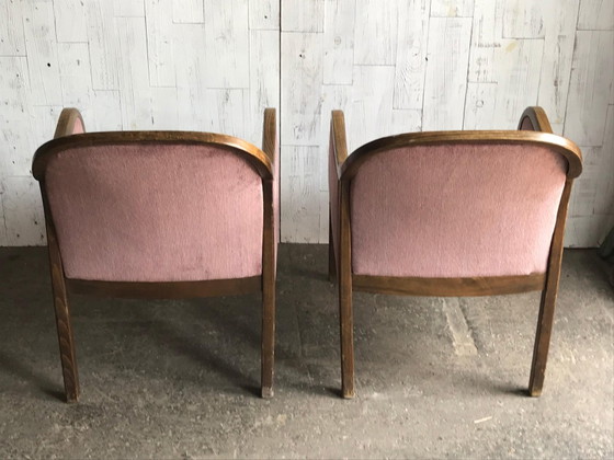Set of Art Deco Style Armchairs, 1950s (photo 7 of 7)