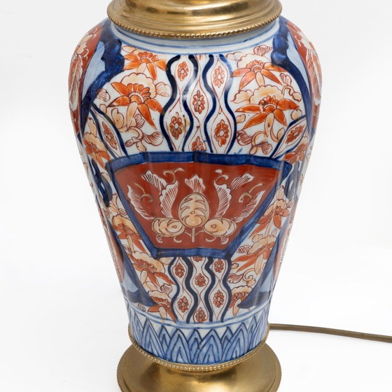 Pair of Imari Porcelain Vases with Gilt Bronze Mounts, Japan, Meiji Period – Table lamps (photo 4 of 7)