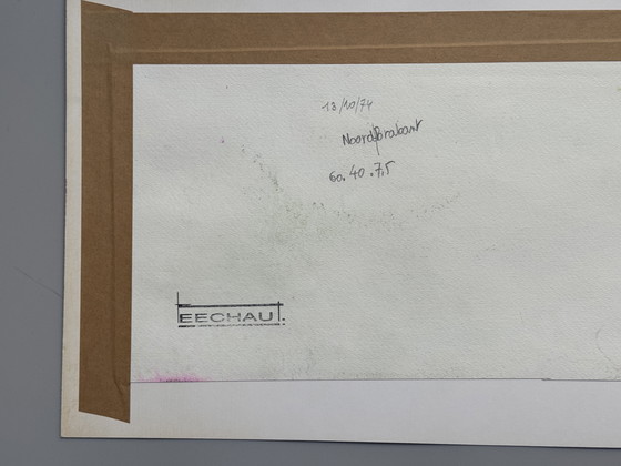 Image 1 of Eugene Eechaut (1928-2019) - dittico paesaggistico, firmato, anni '70