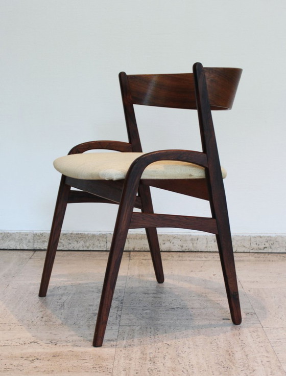 Image 1 of Set aus sechs skandinavischen Palisanderstühlen, Dänemark, 60er Jahre.