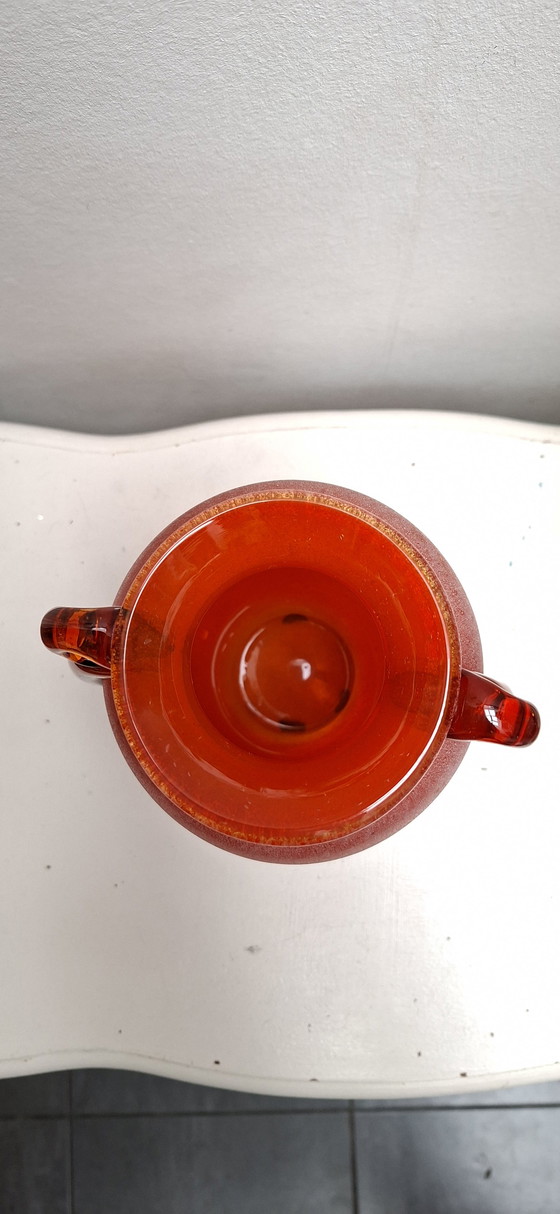 Image 1 of Murano vase - Scava - Red