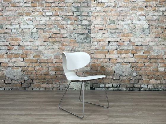 Sawaya & Moroni Maxima Set of 6 – White | William Sawaya – Dining chairs, Plastic, Chrome (photo 7 of 12)
