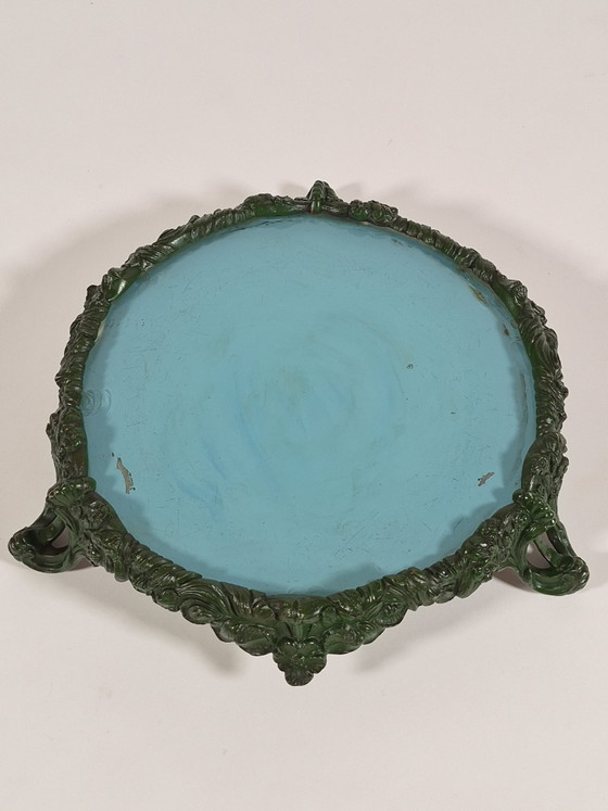 Centrotavola antico in metallo esotico vittoriano del XIX secolo – Oggetti decorativi, Glass (photo 11 of 15)