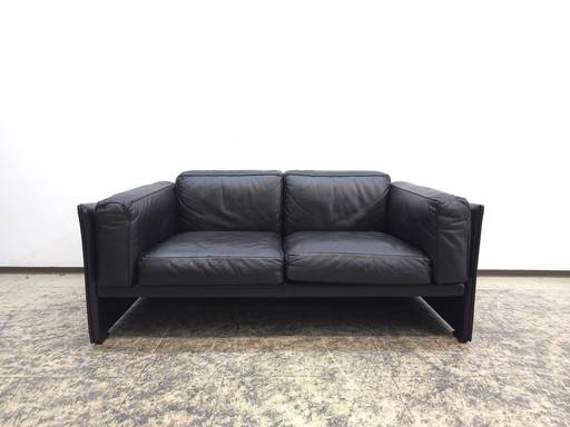 Cassina Duc Sofa Designer Sofa Leather Sofa Couch Mario Bellini Black