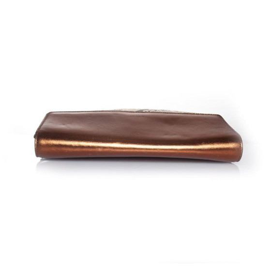 Image 1 of Gucci Clutch aus Pythonleder mit Metallklappe