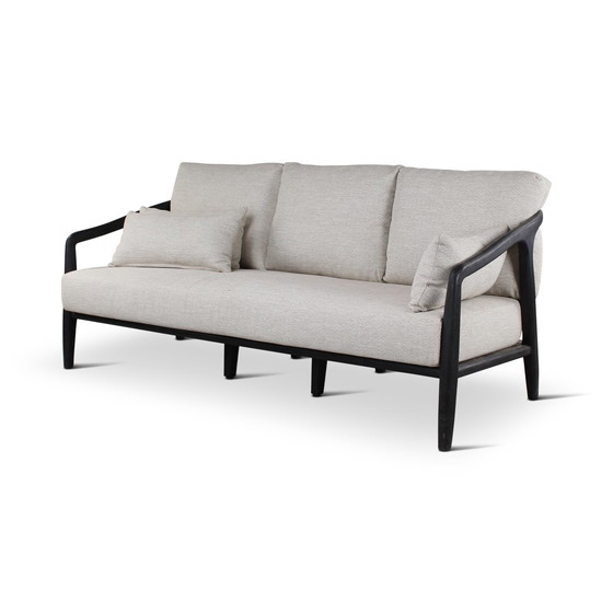 Image 1 of Banc de jardin Castle Line en teck noir