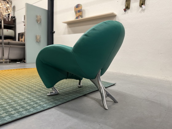 Image 1 of Leolux Papageno Fauteuil Senso Lagoon leer 