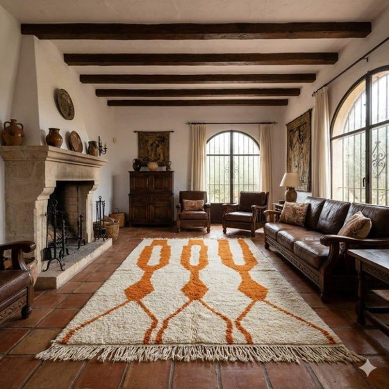 Tapis marocain naturel – Berbère fait main 250 cm x 150 cm – Cotton (photo 4 of 6)