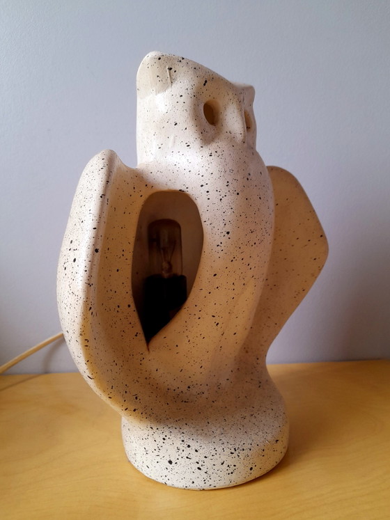 Image 1 of Ceramic owl lamp, 1970