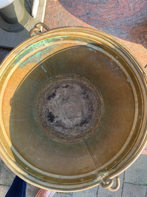 Image 1 of Koperen planten pot voor binnen of buiten 