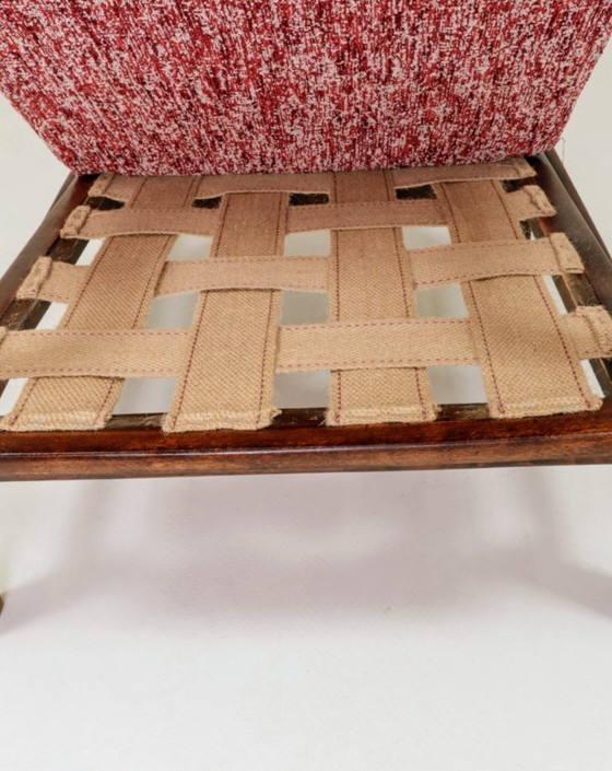 Image 1 of Fauteuil vintage red lobster mid century modern design 1965